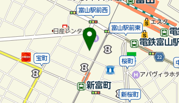 ECCジュニア富山センターの地図画像