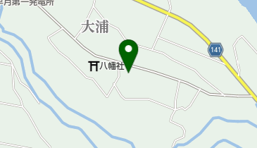 上大浦公民館の地図画像