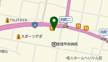 恵信甲府ケアセンターの地図画像