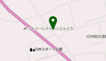 有限会社羽毛工房白州の地図画像