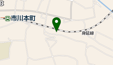 市川三郷町 上地区公民館の地図画像