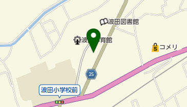 波田中央自動車の地図画像