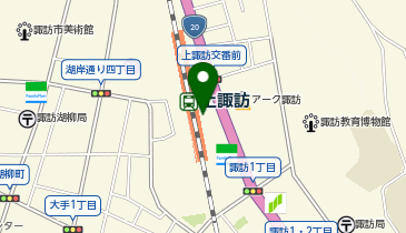 諏訪観光協会 観光案内所の地図画像