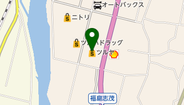 矢野クリーニング ツルヤ伊那福島店の地図画像
