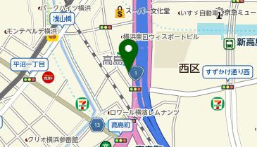 アートスクール横浜の地図画像