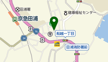 田浦学院の地図画像