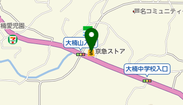 オオクボ芦名店の地図画像