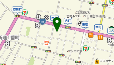 新潟市役所 市民生活部 市民協働課 市民活動支援センターの地図画像