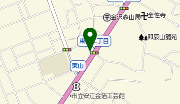 金澤ひがしやま薬局の地図画像