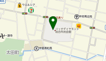 甲府市役所 市民部 市民総室 総務課 青沼窓口センターの地図画像