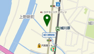 長沼静きもの学院城川原教室の地図画像
