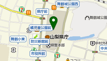 山梨県出先機関 山梨県生涯学習推進センターの地図画像