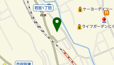 韮崎地区公民館の地図画像