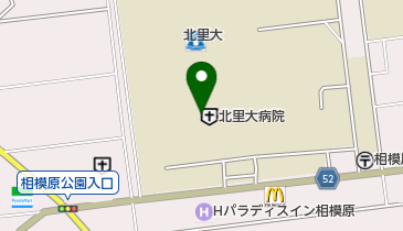 クルール北里大学病院店の地図画像