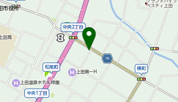 おたからや上田海野町店の地図画像