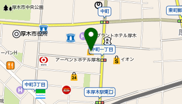 アミューあつぎの地図画像
