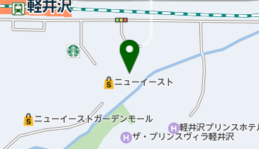 シルバニアファミリー・マスターピース軽井沢店の地図画像