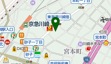 かわさき歴史ガイド協会(NPO法人)の地図画像