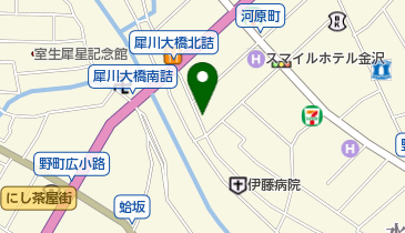 夢鉄砲金沢片町店の地図画像