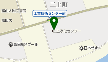 富山県下水道公社(公益財団法人)・二上浄化センターの地図画像