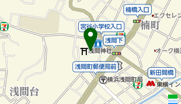 浅間神社社務所の地図画像