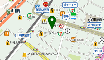 ペッツファースト(P&rsquo;s-first)川崎店の地図画像