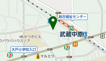 ウパウパ産後ケアハウスの地図画像