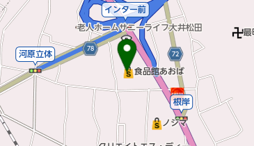 魚がし鮨流れ鮨大井松田店の地図画像