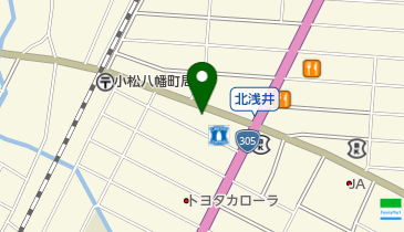 備長扇屋小松店の地図画像