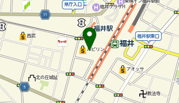 イーオン福井校の地図画像