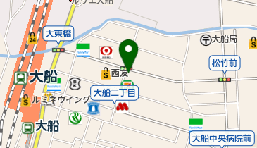 ぷりずむ館大船店の地図画像