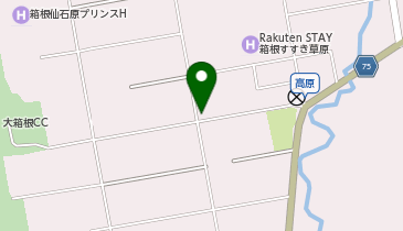 仙石原テニスコートの地図画像