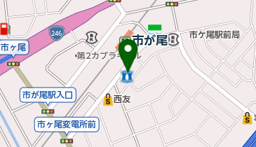 カラダファクトリー市が尾店の地図画像