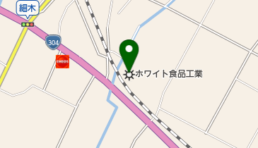 ホワイト食品工業株式会社の地図画像
