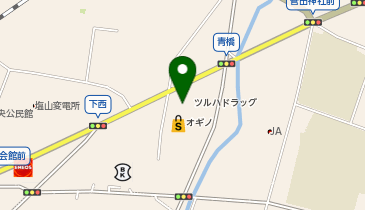 オギノ塩山店の地図画像