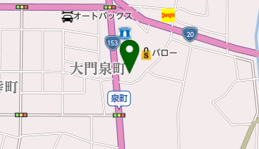 あかのれん塩尻店の地図画像