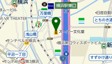 香園横浜店の地図画像