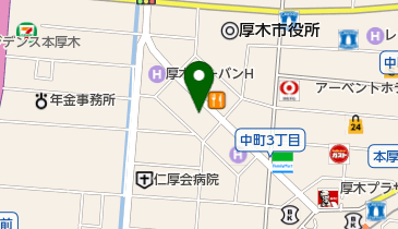 京都きもの友禅厚木店の地図画像