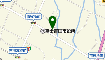 富士吉田市役所 富士吉田市福祉ホール・子育て支援センターの地図画像