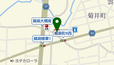 森屋石油の地図画像