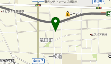 食堂巴里の地図画像