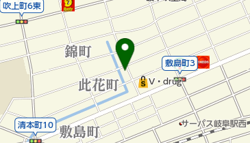 極真会館岐阜支部の地図画像