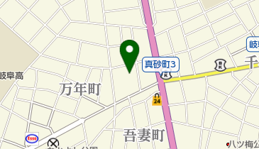 岐阜カトリック教会の地図画像