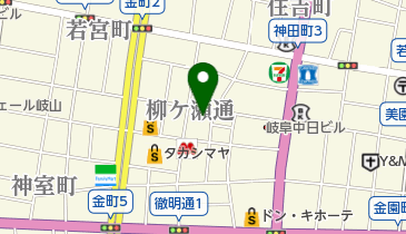 化粧品のナミコシの地図画像