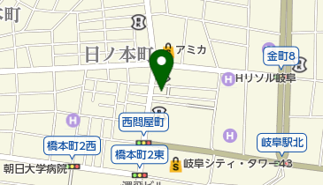 岡本書店の地図画像