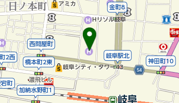 京都きもの友禅株式会社岐阜店の地図画像