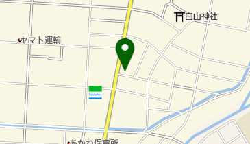 茜部自動車の地図画像