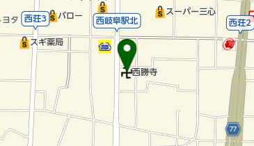 西勝寺の地図画像