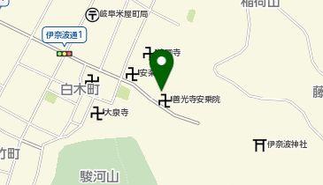 善光寺安乗院の地図画像