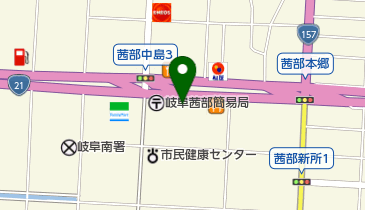かんてい局 茜部店の地図画像